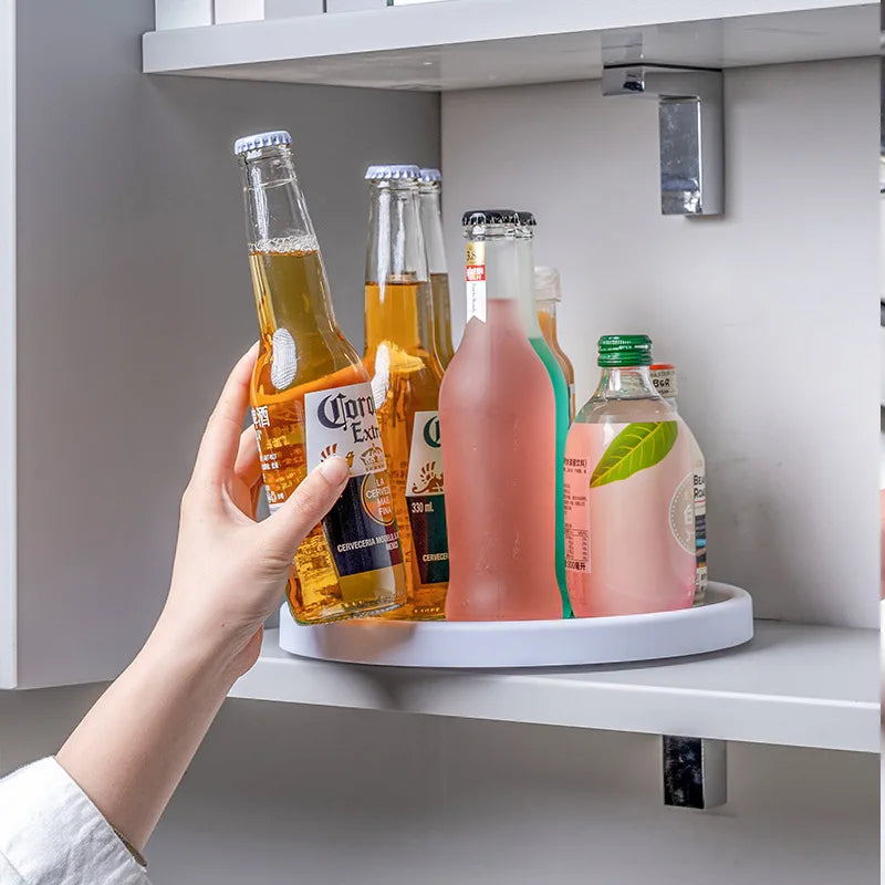 360° Rotating Spice Rack Turntable | Non-Skid Kitchen Organizer