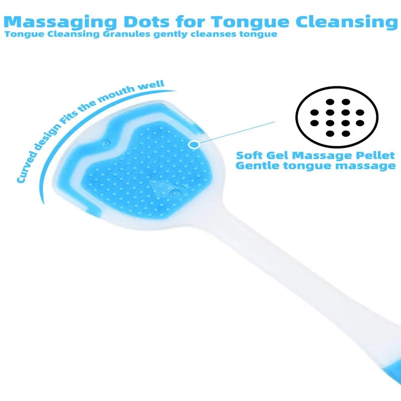 Vaclav 1Pc/4Pcs/8Pcs Silicone Tongue Scraper For Oral Hygiene,Tongue Cleaner Scraper For Oral Care,Tongue Brush Food Debris Clea Peaceful Pleasures Health and Wellness