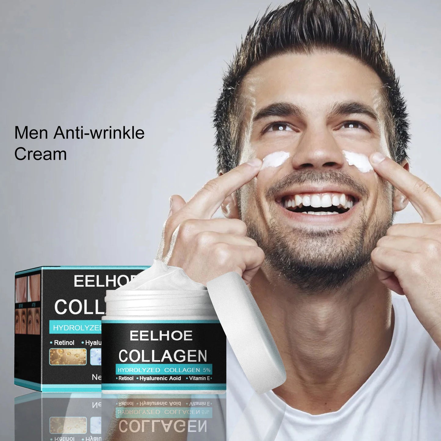 EELHOE Anti-Wrinkle Cream for Men – Firming & Moisturizing 50g Men's Anti-Aging Cream Peaceful Pleasures Health and Wellness