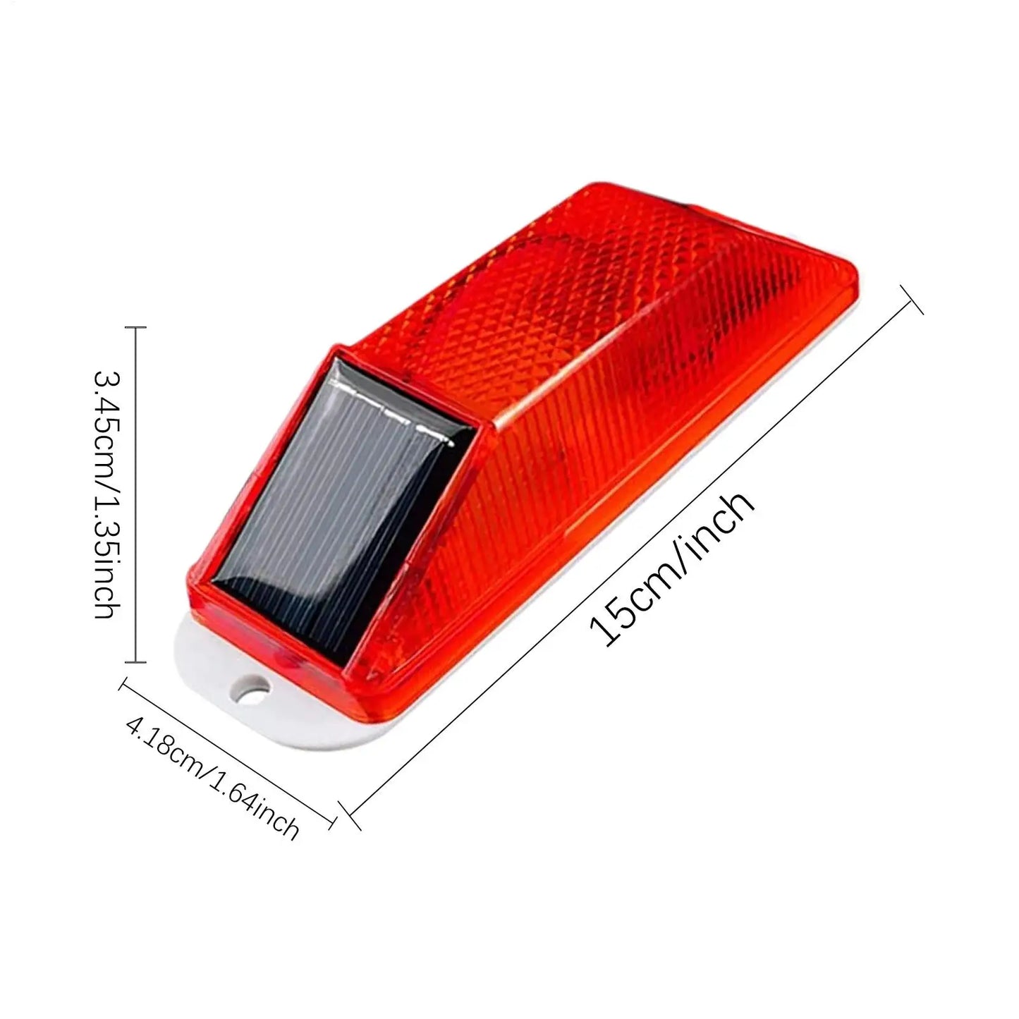 Solar LED Strobe Warning Light | IP54, 40Hr Runtime, 1000m Range