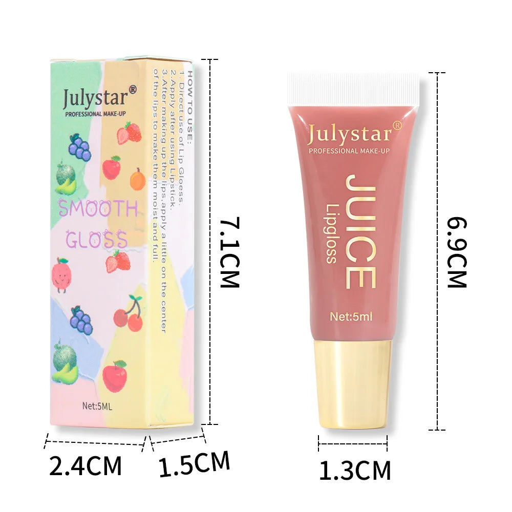 Julystar Nude Plumping Lip Gloss & Fruit Lip Oil – 5ML