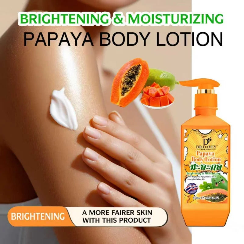 DR.DAVEY 500ml Papaya Brightening Moisturizing Body Lotion