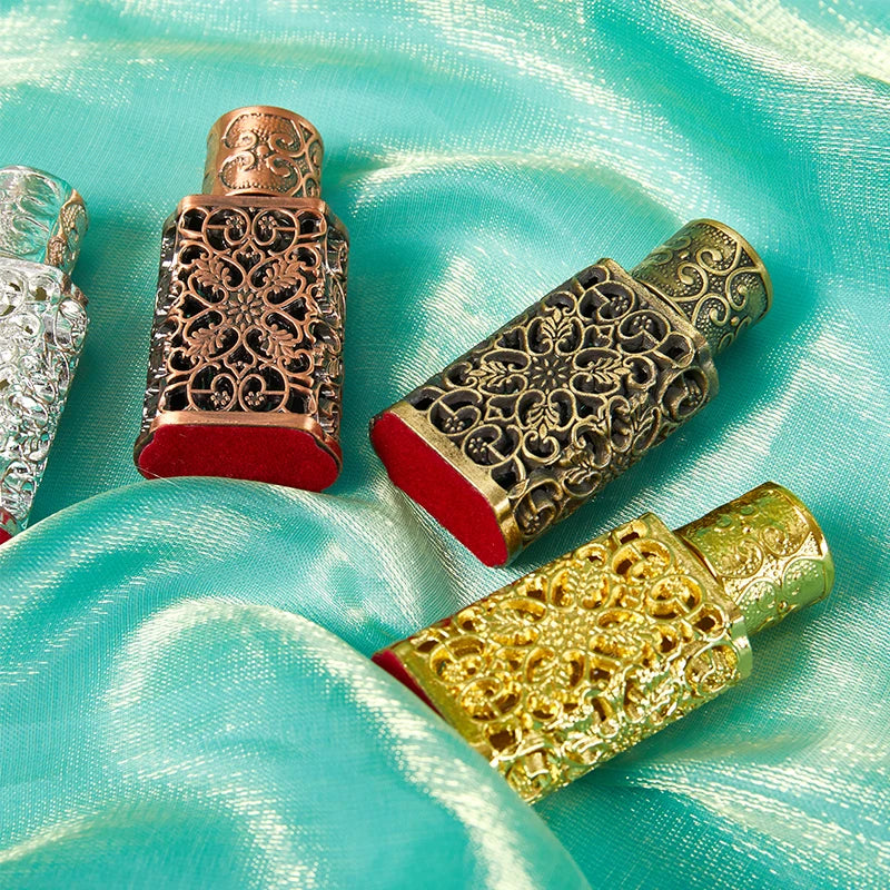 Luxury 3ml Mini Antiqued Perfume Refillable Bottle Arab Style Essential Oils Atomizer Perfume Spray Bottle Peaceful Pleasures Health and Wellness