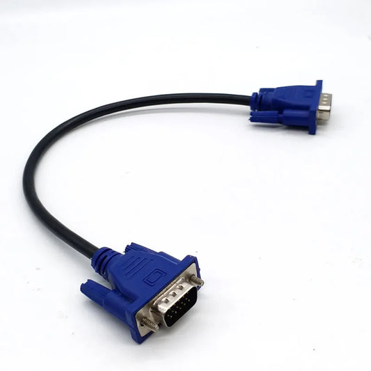0.3m/0.5m/1.5m Cable Vga 15 Pin Male To Male VGA Cables Cord Wire Line Copper for PC Computer Monitor Projector Connecting Peaceful Pleasures Health and Wellness 0.3M