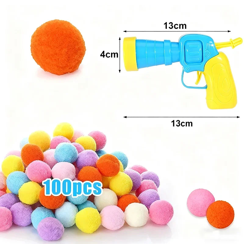 Mini Launcher Cat Toy – Interactive Plush Ball Shooting Game