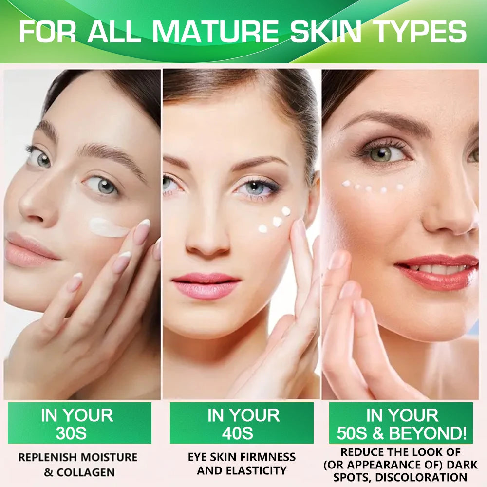 SUYARUN Anti-Aging Eye Cream Niacinamide & Plant Squalane Dark Circle Treatment, Wrinkles Reduction, Hydrating Care.-Glass Jar- Peaceful Pleasures Health and Wellness