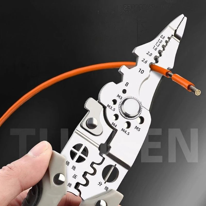 Specialized Electrical Wire Stripping Pliers for Stripping Stripping Pressing Winding and Cutting Wires Peaceful Pleasures Health and Wellness
