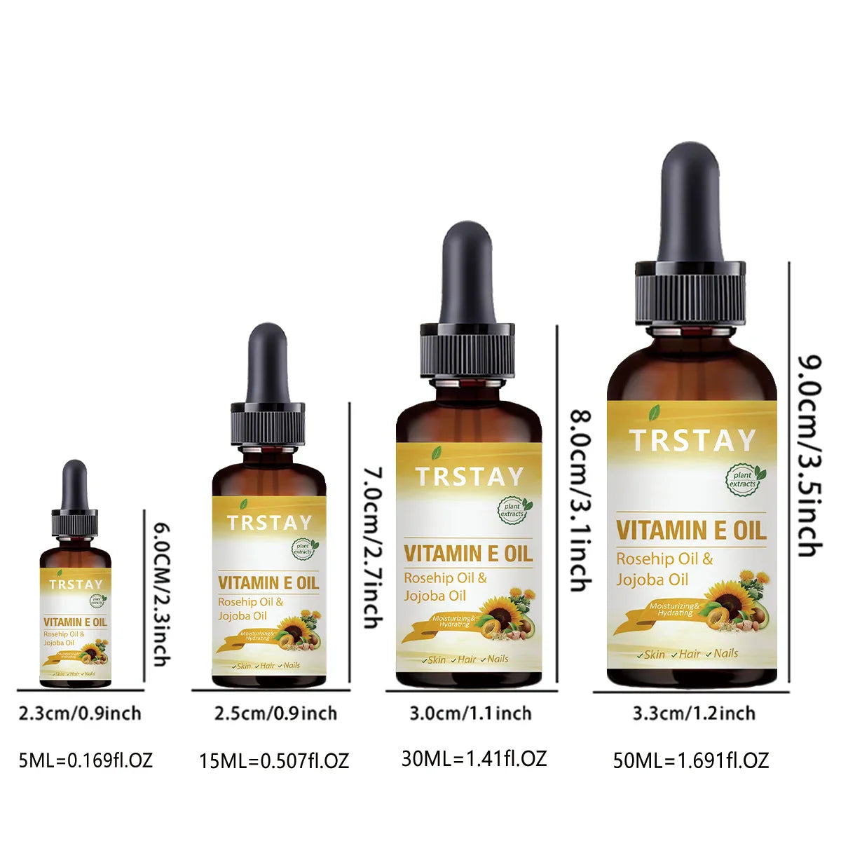 Vitamin E, Rosehip & Jojoba Face Oil – Fast Absorbing Blend