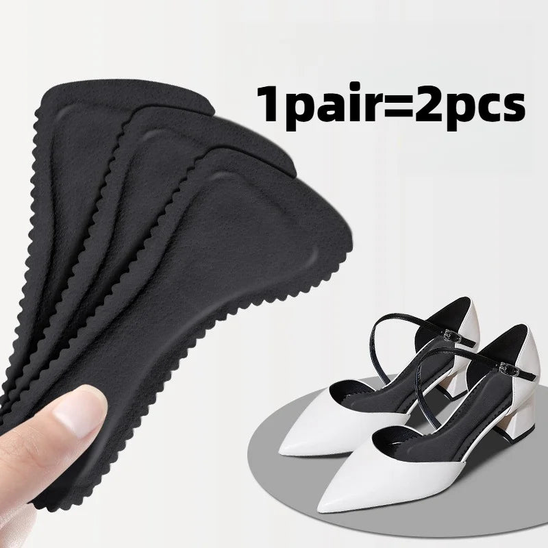 1pair Self-adhesive Sandals Insoles Antislip Sweat-absorbent High Heel Shoes Non-slip Stickers Thick Pads Soft Bottom Cushion Peaceful Pleasures Health and Wellness 1pair black EU 39-40