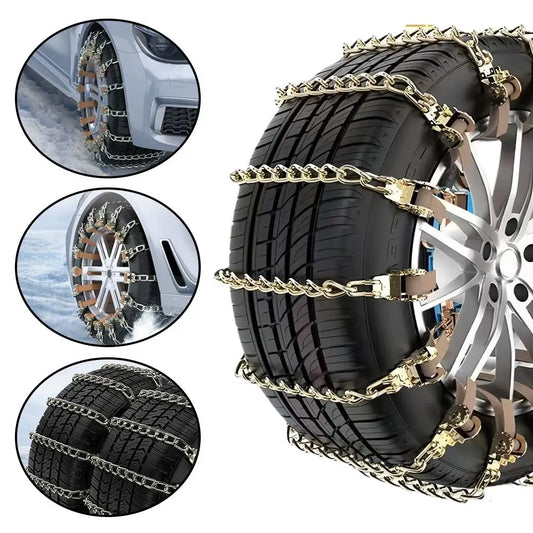 Manganese Steel Snow Chains for Car SUV Truck – Easy Install Tire Snow Chains Peaceful Pleasures Health and Wellness
