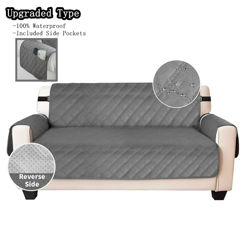 Waterproof Non-Slip Sofa Cover with Elastic Straps | Pet Protector