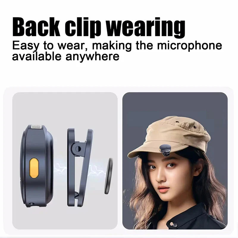 Dual Wireless Lavalier Mic for iPhone, Android & PC | AyeBeau