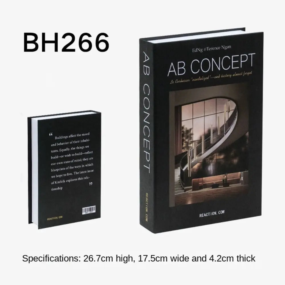 Fashion Fake Books Ornament Simple Shooting Props Decorative Imitation Book Coffee Table Decoration Home Decor Peaceful Pleasures Health and Wellness BH-266