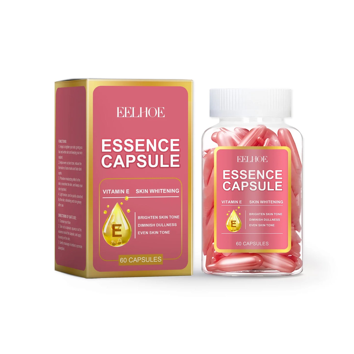 60-Pc Hyaluronic Acid & Niacinamide Brightening Serum Capsules