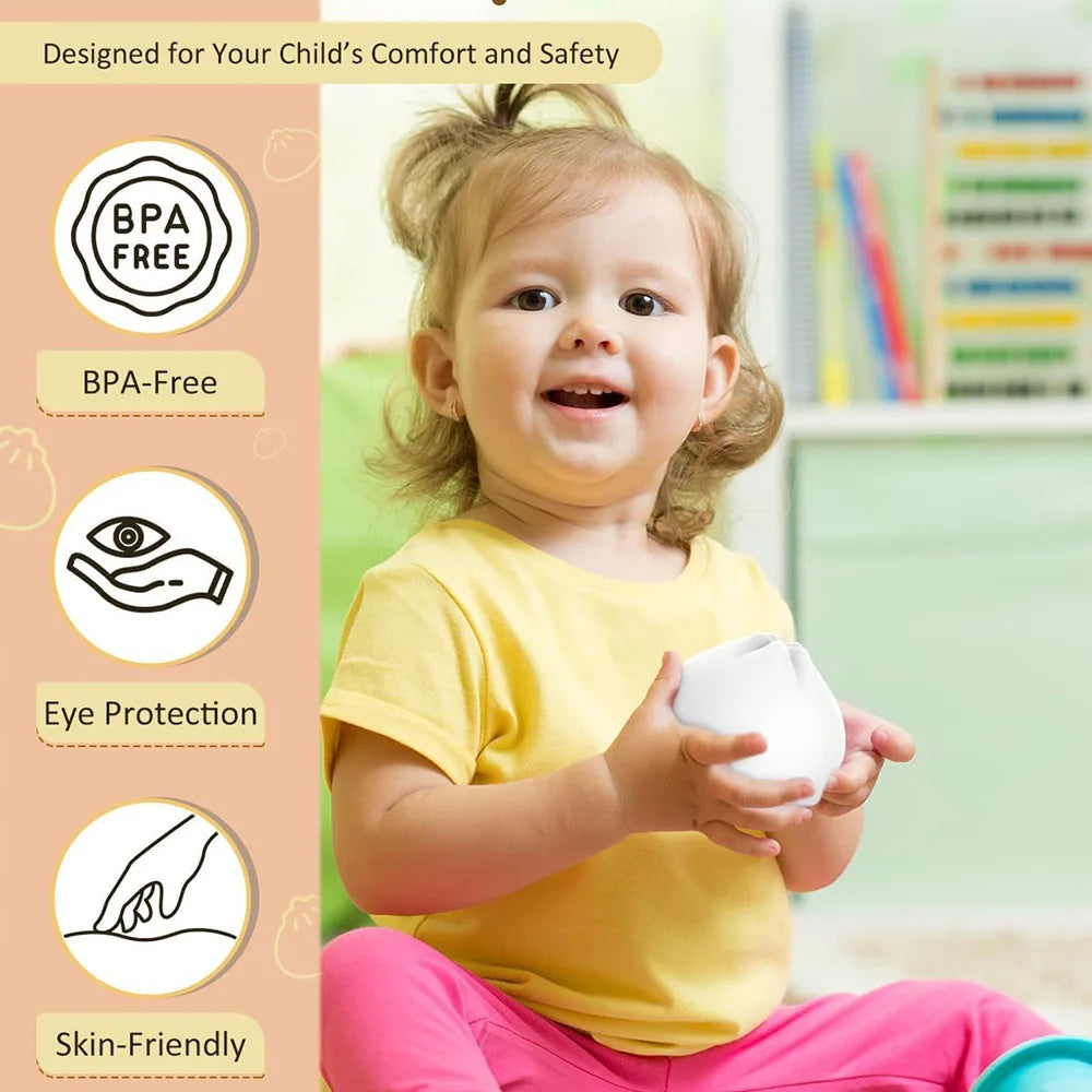 New Arrival Rechargeable Steamed Bun Night Light - Silicone Cute Eye-Protective Lamp for Children's Bedroom Ambient Lighting Peaceful Pleasures Health and Wellness