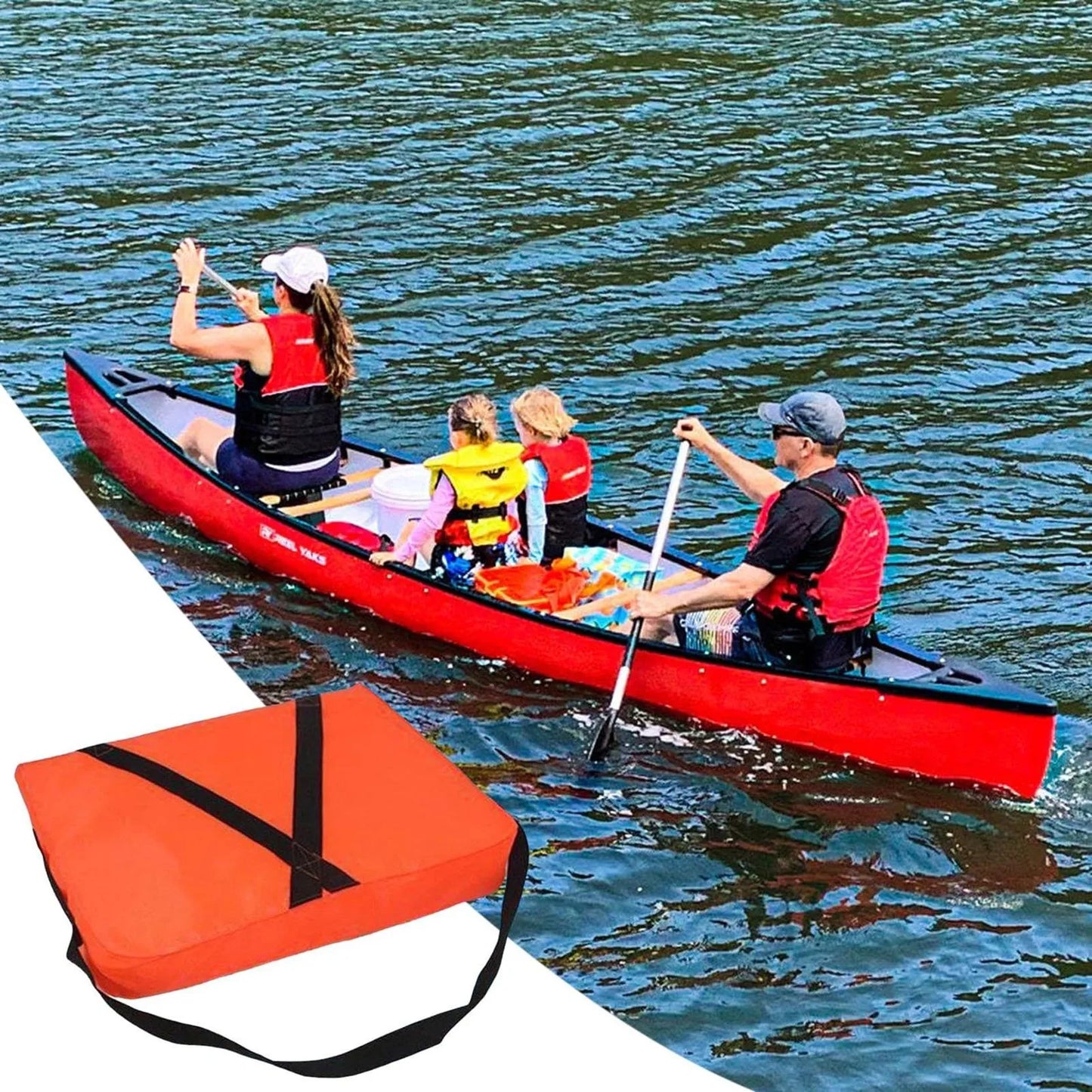 Emergency Marine Flotation Cushion Throw Boat Cushion Adults High Buoyancy Portable Comfortable for Swim Throwable Foam Cushion Peaceful Pleasures Health and Wellness