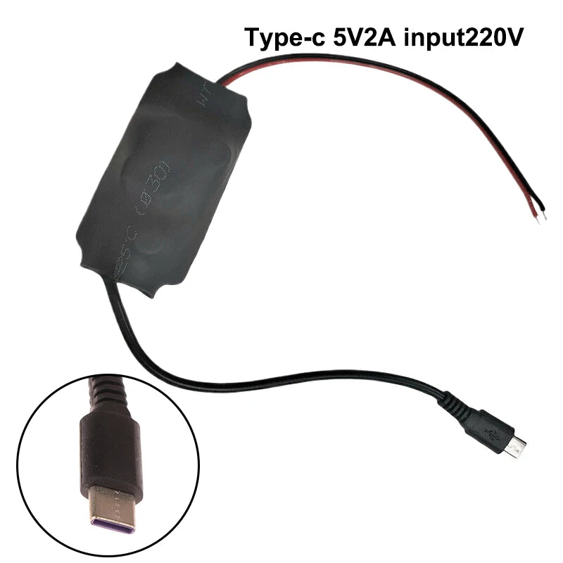 USB Type-C AC to DC 5V Power Supply Transformer | 1A/2A