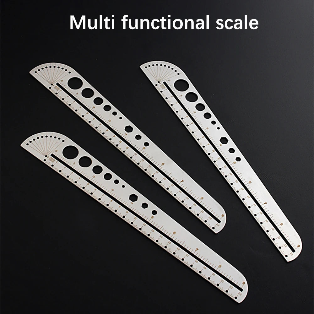 Multi Functional Scale Office Drawing Compass Protractor Hexagonal