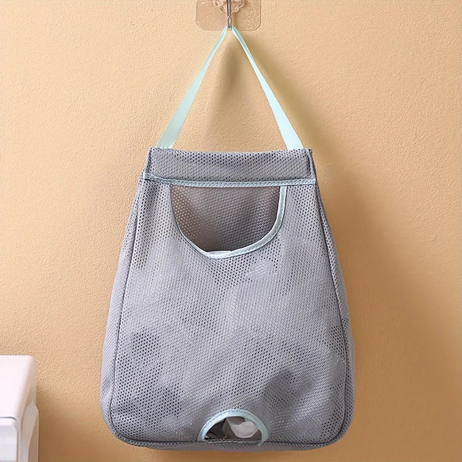 Wall-Mounted Mesh Garbage Bag Dispenser | Kitchen Organizer