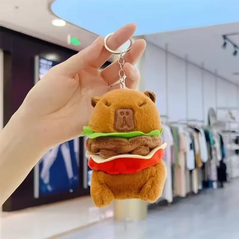 Cute Capybara Plush Keychain Bag Pendant & Car Charm Gift