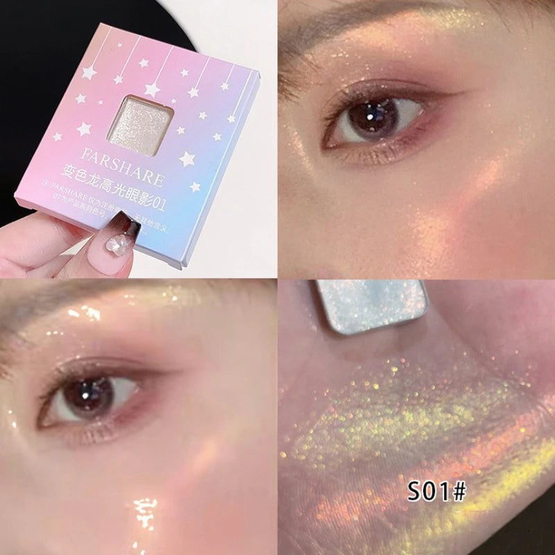 Diamond Monochrome Highlighter Eyeshadow | Shimmer Metallic