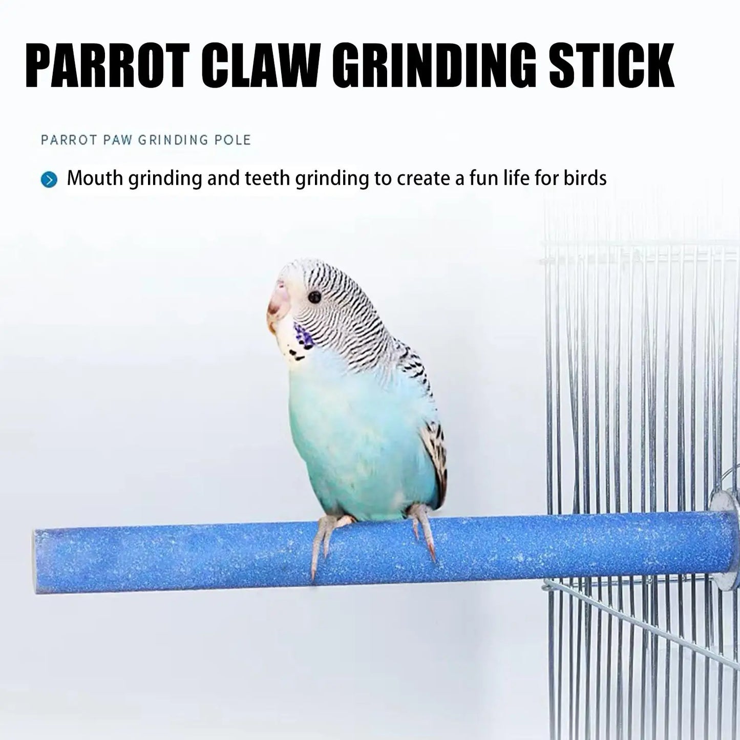 Wood Bird Perch Grinding Bar – Claw & Beak Trimming Stick