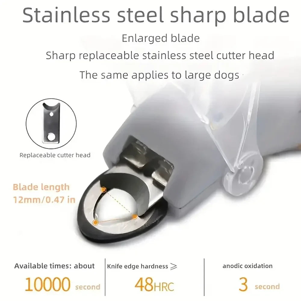 LED Pet Nail Clippers – 5x Magnifier & Light for Cats & Dogs
