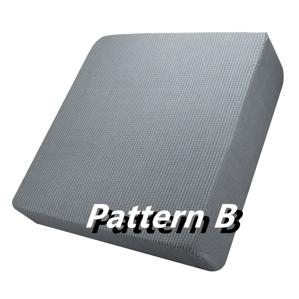 Jacquard Sofa Seat Cushion Slipcover Modern Sofa Cushion Cover Furniture Cushion Cover Chair Cushion Covers Furniture Replacemen Peaceful Pleasures Health and Wellness B Pattern Grey 1 Seater 50-65CM