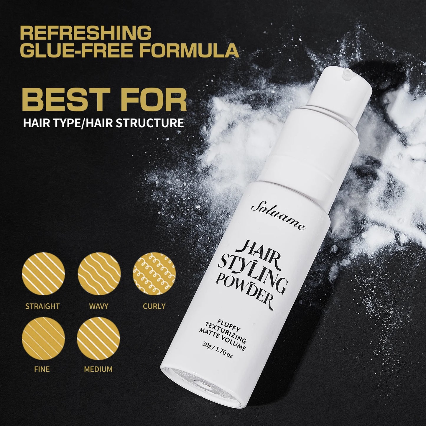 Hair Styling Powder for Men with Volumizing Texture