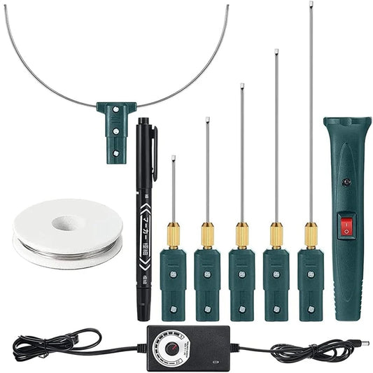 Y51A-Hot Wire Foam Cutter Kit With Temperature Controller,100-240V/24W Electric Cutting For Art Craft EVA Foam Carving Peaceful Pleasures Health and Wellness As Shown EU Plug NONE