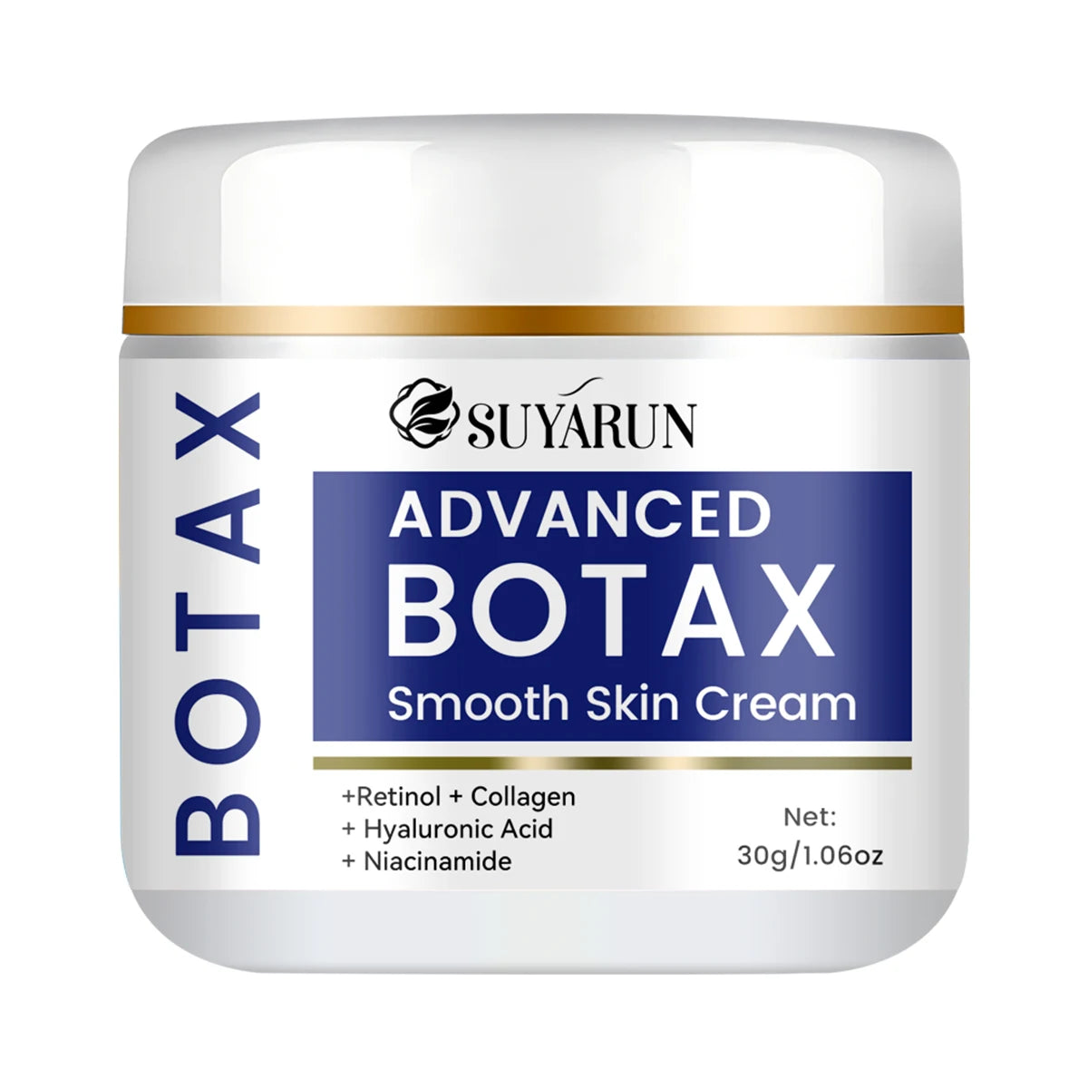 SUYARUN Hyaluronic Acid Moisturizing Cream - Brightening Anti-Aging Hydration for All Skin Types, Fast Absorb Non Greasy. Peaceful Pleasures Health and Wellness 30g