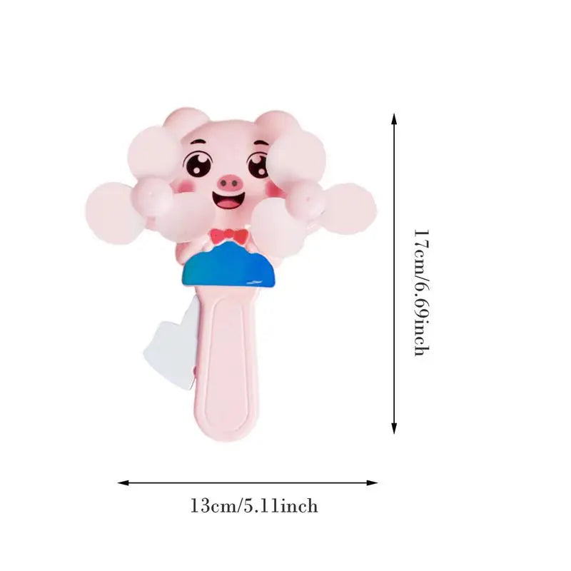 Manual Press Cooling Fans Cartoon Double Fan Leaf Handheld Mini Cooling Fan For Children Cute Summer Kids Fans Party Favors For Peaceful Pleasures Health and Wellness
