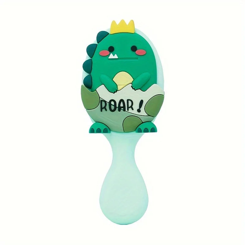 Dinosaur Mini Detangling Brush – Air Cushion Scalp Massager
