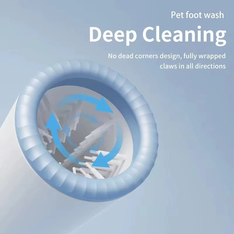 Automatic Electric Pet Paw Cleaner Portable Low Noise Waterproof Foot Washing Cup for Small Medium Pets Peaceful Pleasures Health and Wellness
