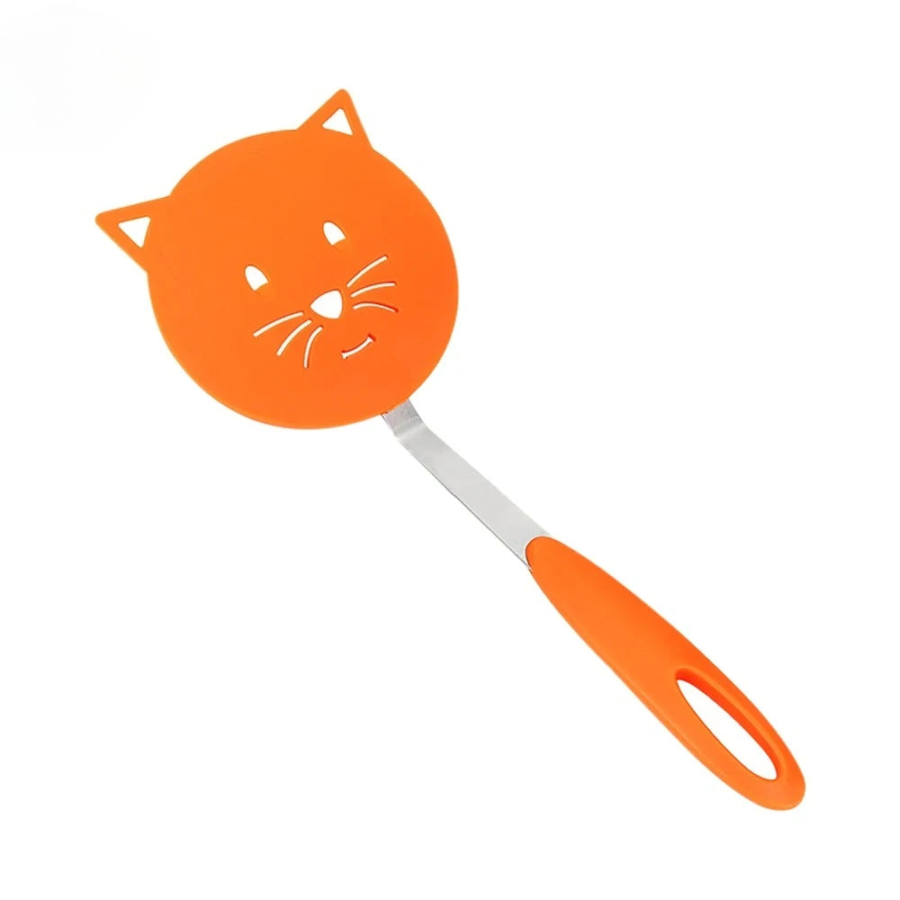 Nylon Spatula Cat Cartoon Cooking Spatula Household Non-stick Pan No Damage Spatula Kitchenware Creative Simple Omelette Shovel Peaceful Pleasures Health and Wellness