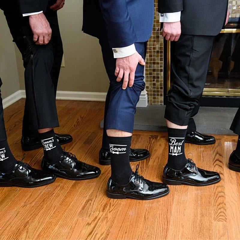 Wedding Party Socks | Groomsman, Best Man & Father of Bride Gift