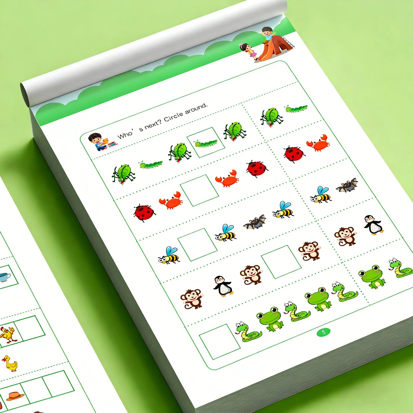 Pattern Finding Workbook Kids 32 Pages Logical Thinking Activity Book