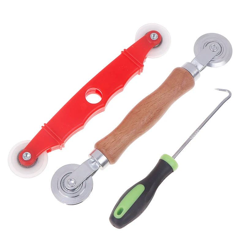 3pcs/set DIY Window Accessories Window Install Tools Press Screen Pulley Roller Repair Tool Screen Door Mesh Pressing Wheel Kit Peaceful Pleasures Health and Wellness