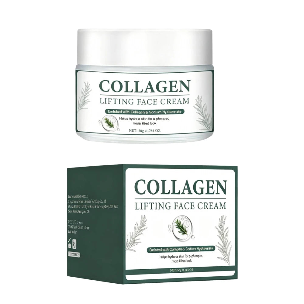 Collagen Face Gel-Cream with Peptides, Marula Oil, and Hyaluronic Acid,Hydrates & Firms Skin, Deep moisturizing Korean Skincare Peaceful Pleasures Health and Wellness 50g 50g