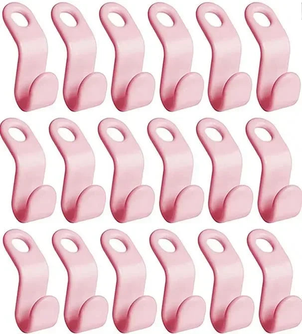 Cascading Clothes Hanger Hooks – Closet Organizer 10/20 Pcs