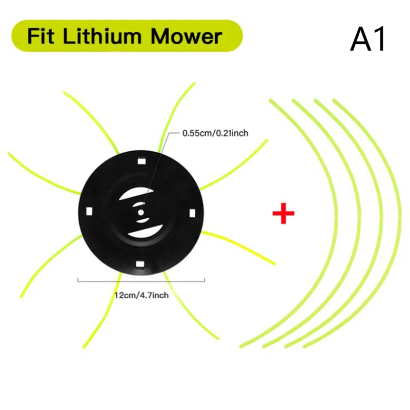 Steel Replacement Lithium Grass Trimmer Head Lawn Mower Head Free 4 Lines Removal Of Garden Weed Brushcutter Part Peaceful Pleasures Health and Wellness Fit Lithium Mower