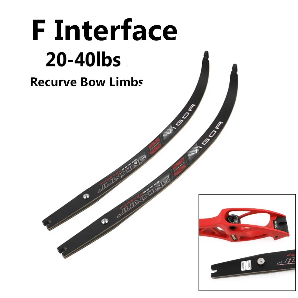 JUNXING Archery Bow Limb Universal F Interface 20-40lbs Professional