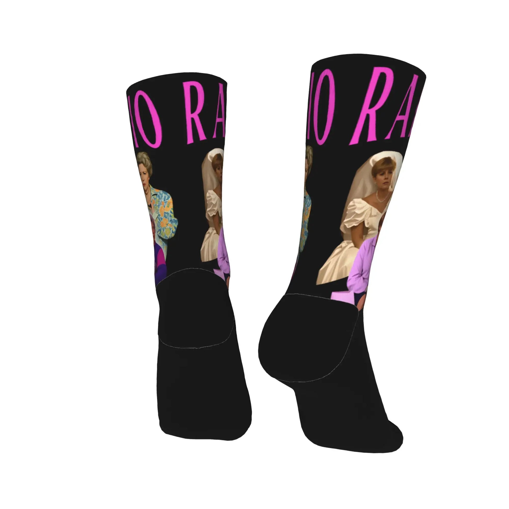 Aquí No Hay Quien Viva Novelty Crew Socks | Men's Non-Slip Novelty Crew Socks Peaceful Pleasures Health and Wellness