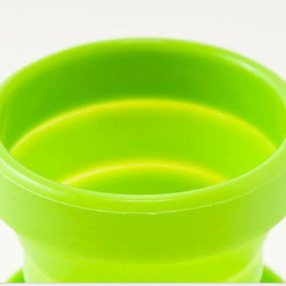 Portable Silicone Retractable Folding Cup Lid Temperature Resistant