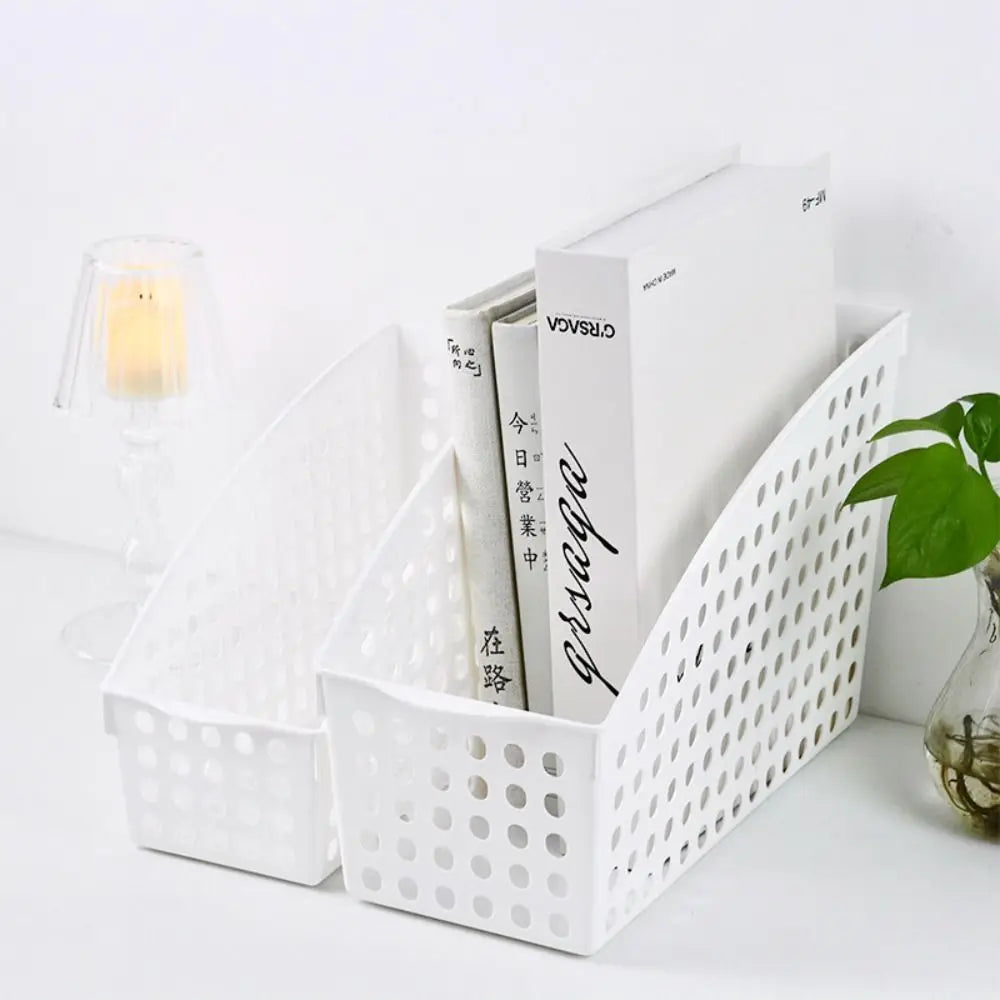 Sundries Storage Box A4 File Storage Box Desktop Organizer Minimalism File Organizer Box White Paper Organizer Document Holder Peaceful Pleasures Health and Wellness