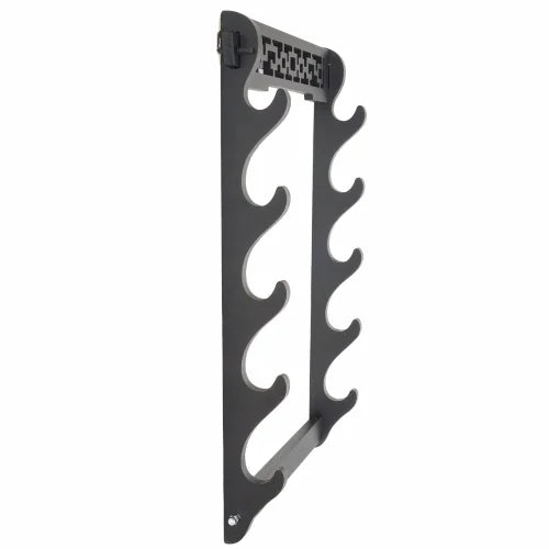 5-Tier Sword Holder Wall Mount Samurai Sword Stand Display Katana Wakizashi Tanto Wall Hanger Sword Rack Five Layer Hollow Out Peaceful Pleasures Health and Wellness