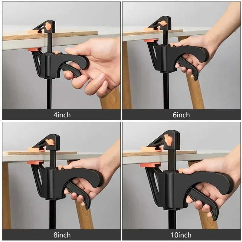 4-Inch Quick Ratchet Bar Clamps for Woodworking – 2 or 5 Pk Woodworking Bar Clamps Peaceful Pleasures Health and Wellness
