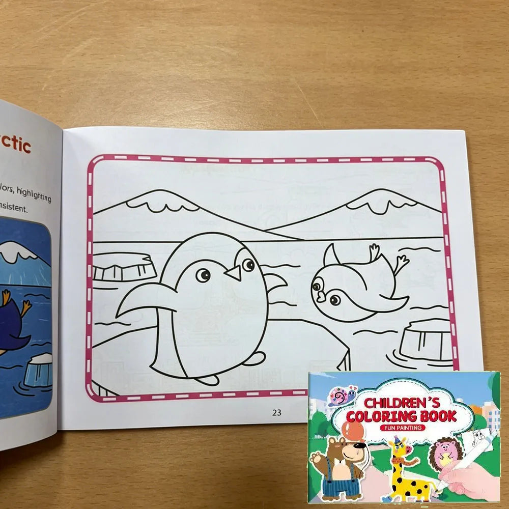 Children's Coloring Book Cute Animal Themed Drawing Pages Fun
