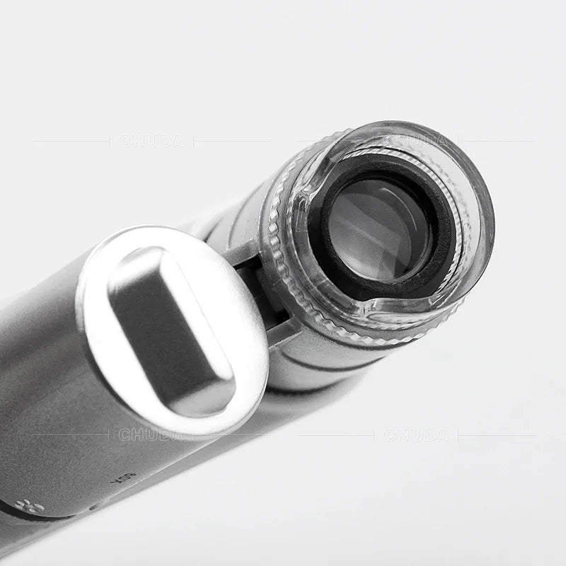 60X Mini Microscope Mobile Phone Microscope Magnifier Universal Clip-On Phone Magnifying Len for Coins Currency Peaceful Pleasures Health and Wellness