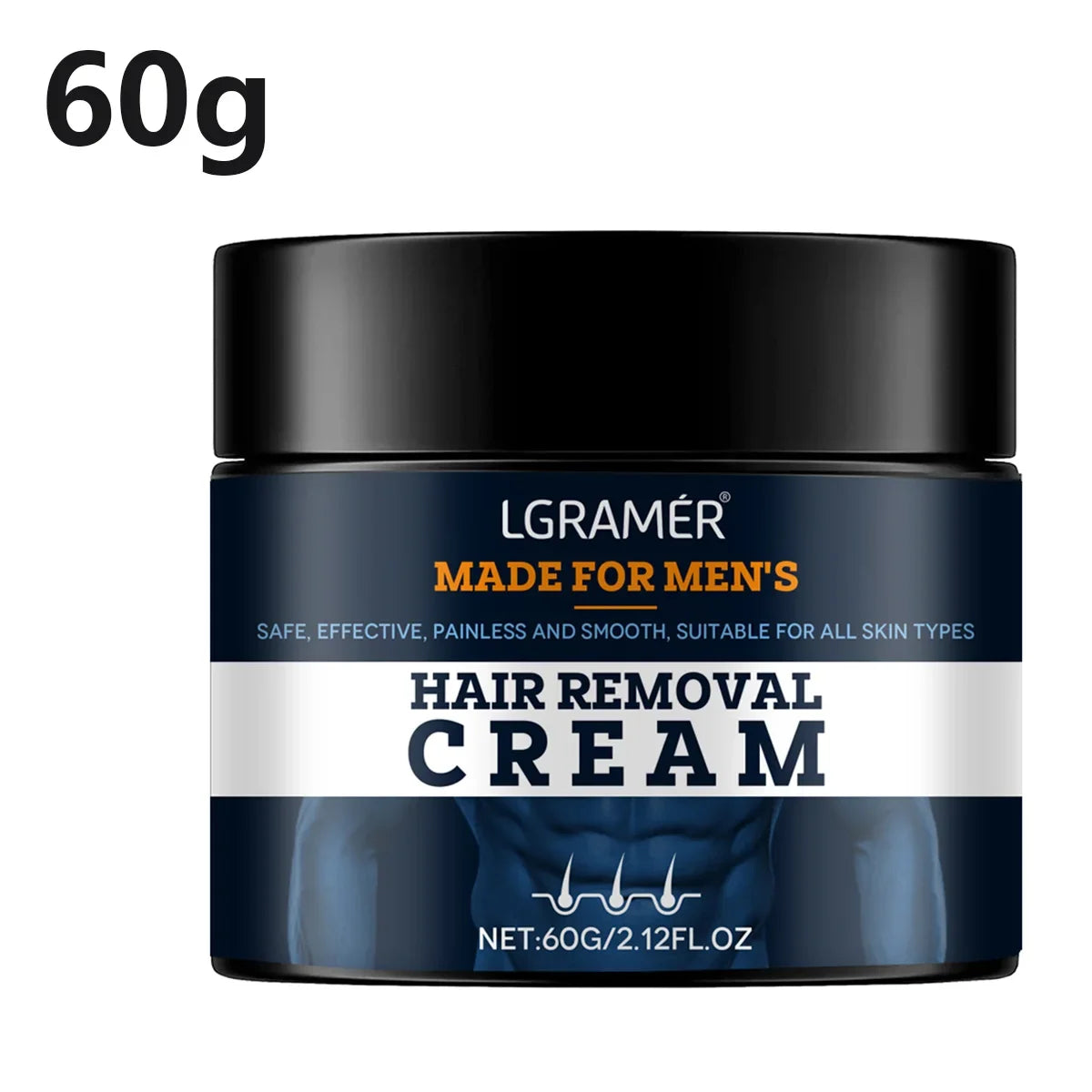 LGRAMER Men's Painless Hair Removal Cream – Body & Armpit